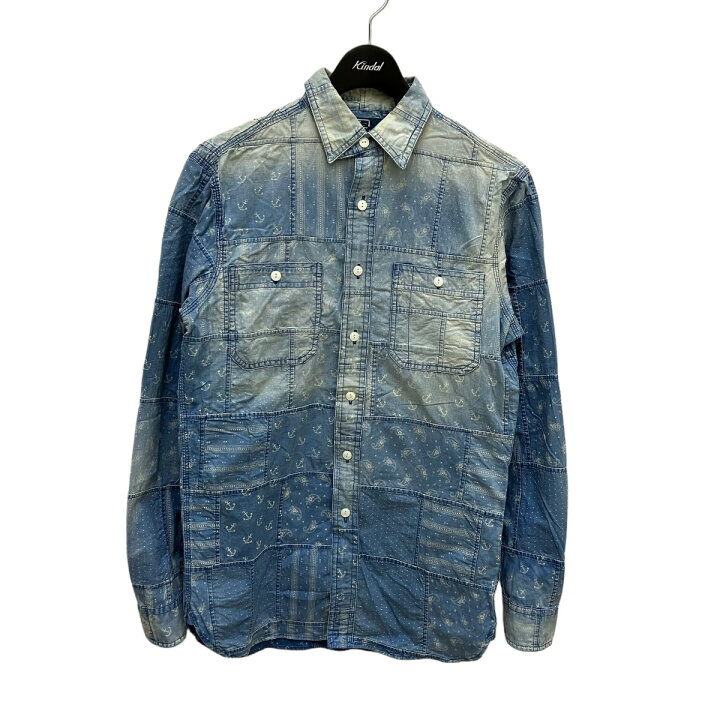 楽天市場】【中古】POLO RALPH LAURENパッチワークシャツ インディゴ 