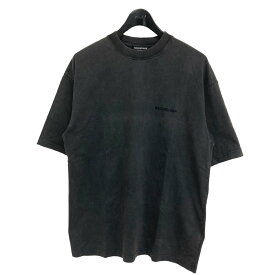 【中古】BALENCIAGA　ロゴTシャツ 612966 グレー サイズ：XS 【140424】（バレンシアガ）