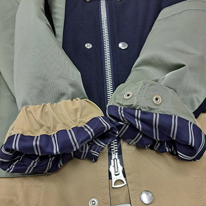 楽天市場】【中古】sacai 20AW 20-02526M Fabric Combo Blouson 