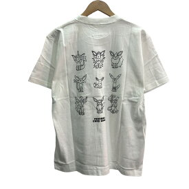 【中古】YU NAGABA × ポケモンカードゲーム for BEAMSOsuwari Design T-shirt おすわりデザインTシャツ ホワイト サイズ：L