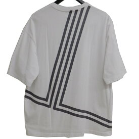 【中古】LANVIN en Bleu　ロゴバックプリントTシャツ ホワイト サイズ：50 【130424】（ランバンオンブルー）