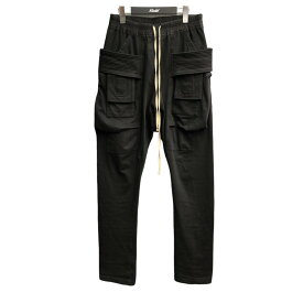 【中古】DRKSHDW　「CREATCH CARGO DRAWSTRING PANTS」 ジョガーパンツ ブラック サイズ：XS 【140424】（ダークシャドウ）