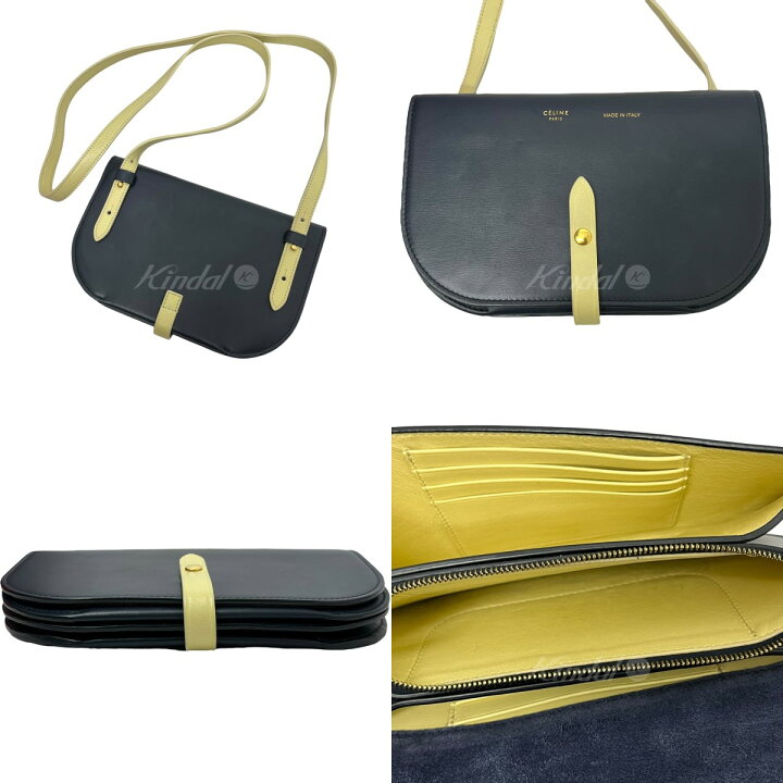 楽天市場】【中古】CELINE フィービー期 ショルダーバッグ ネイビー 