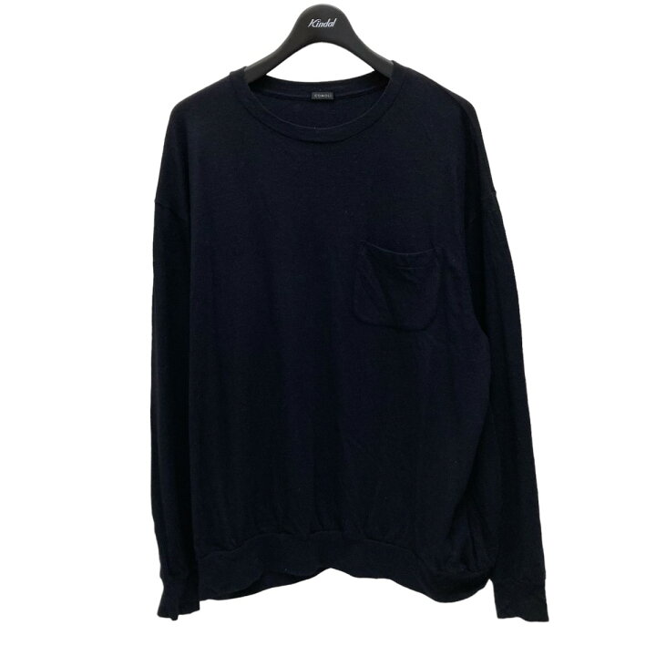 楽天市場】【中古】COMOLI ウール天竺 長袖クルー U03-05006 ネイビー 
