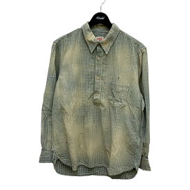 【中古】Levi’s Vintage Clothing　チェックシャツ SUNSET Vintage加工 ライトインディゴ×ベージュ サイズ：S 【150424】（リーバイス ヴィンテージ クロージング）