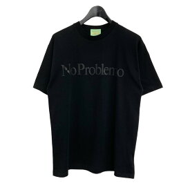 【中古】ARIES　2023SS 「NO PROBLEMO SS TEE」 クルーネックTシャツ ブラック サイズ：M 【150424】（アリーズ）
