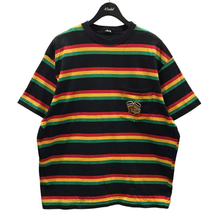 楽天市場】【中古】Stussy 80s ラスタボーダーTシャツ 80s RASTA  