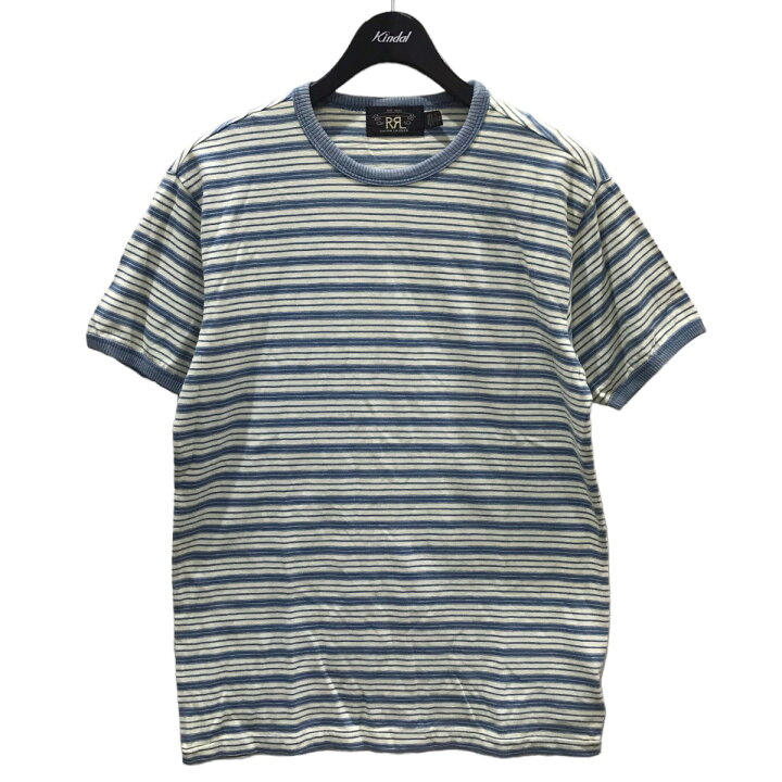 楽天市場】【中古】RRL ボーダー柄Tシャツ 782895522001 ブルー・オフ 