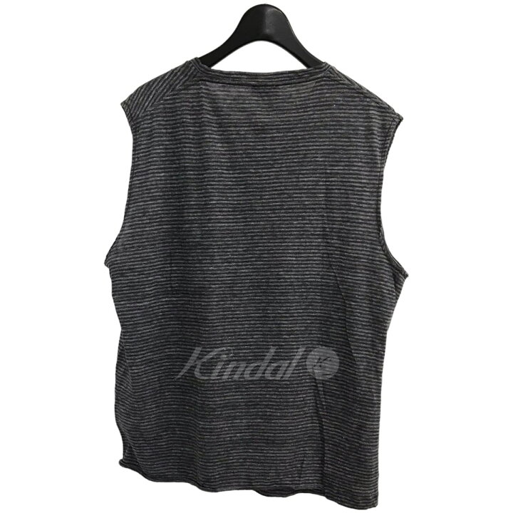楽天市場】【中古】SAINT LAURENT PARISノースリーブボーダーTシャツ 