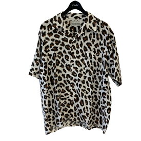 【中古】WACKO MARIA　23SS LEOPARD HAWAIIAN SHIRT ホワイト×ブラウン サイズ：L 【160424】（ワコマリア）