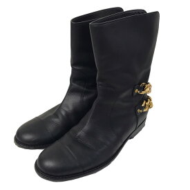 【中古】GIUSEPPE ZANOTTI　チェーンブーツ ブラック サイズ：42(27．0) 【160424】（ジュゼッペ・ザノッティ）