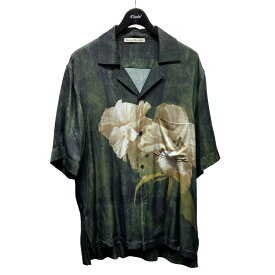 【中古】ACNE STUDIOS花柄デザインシャツ FN-MN-SHIR000403 グリーン サイズ：48【価格見直し】