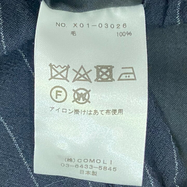 楽天市場】【中古】COMOLI 23SS 「ウールストライプジャケット／ウール 