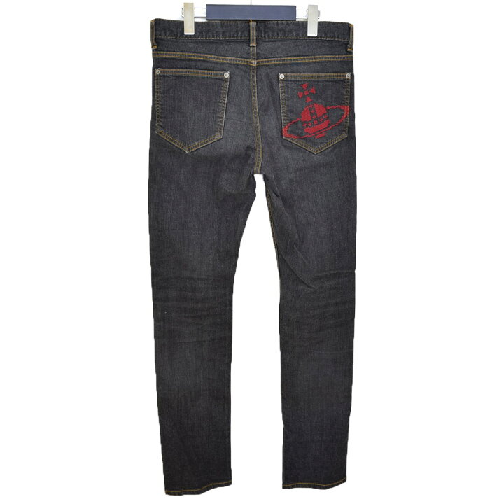 楽天市場】【中古】Vivienne Westwood MAN オーブ刺繍 スキニーデニム 