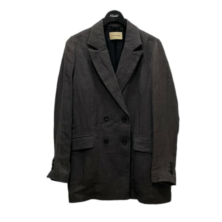 楽天市場】【中古】Curensology ヘリンボンリネンジャケット グレー 