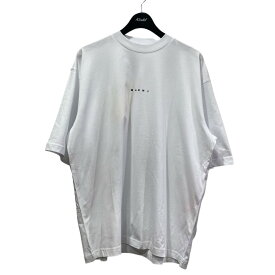 【中古】MARNI　24SS ロゴプリントTシャツ HUMU0223UD ホワイト サイズ：50 【160424】（マルニ）