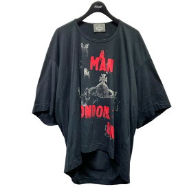【中古】Vivienne Westwood　ビッグTシャツ／オーブプリント 129014 ブラック サイズ：F 【160424】（ヴィヴィアンウエストウッド）