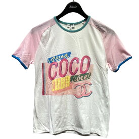 【中古】CHANEL　COCO CUBA ココマーク プリントTシャツ P55821K07323 ホワイト サイズ：XS 【160424】（シャネル）