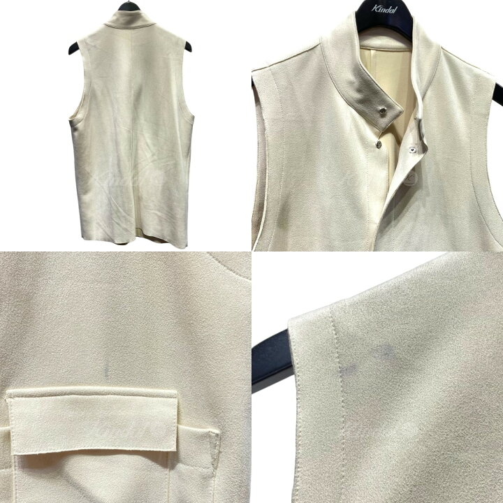 楽天市場】【中古】ENOFsuede vest スエードベスト アイボリー サイズ 