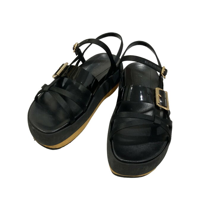 楽天市場】【中古】MARNI サンダル ブラック サイズ：36 【170424  