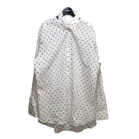 【中古】MARNI　23AW ドットシャツ CUMU0283SY ホワイト サイズ：48 【170424】（マルニ）