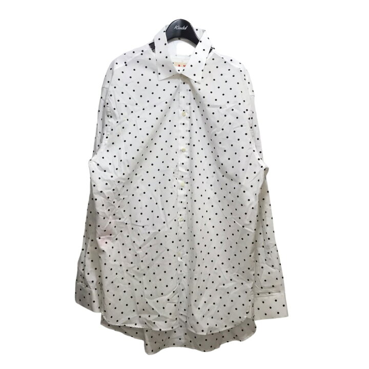 楽天市場】【中古】MARNI 23AW ドットシャツ CUMU0283SY ホワイト 