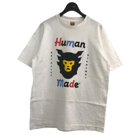 【中古】HUMAN MADE　フェイスプリントTシャツ ホワイト サイズ：M 【170424】（ヒューマンメイド）