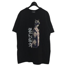 【中古】WILD SIDE YOHJI YAMAMOTO　｢MAIKO T-shirt｣ 舞子プリントTシャツ ブラック サイズ：3 【170424】（ワイルドサイドヨウジヤマモト）