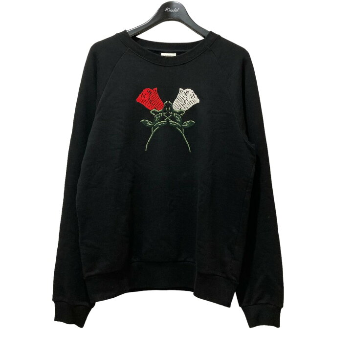 楽天市場】【中古】DRIES VAN NOTEN ローズ刺繍 スウェット ブラック 