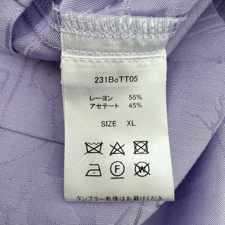 楽天市場】【中古】BoTT「Jacquard Satin S／SL Shirt」総柄サテン半袖 