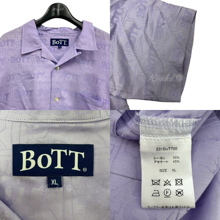 楽天市場】【中古】BoTT「Jacquard Satin S／SL Shirt」総柄サテン半袖 
