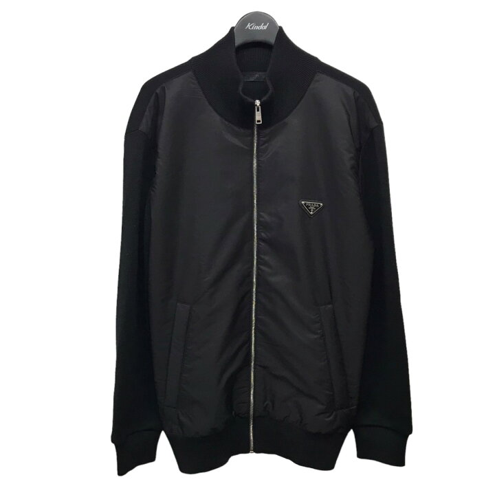 楽天市場】【中古】PRADA Re-Nylonニット切替ZIP UPジャケット  