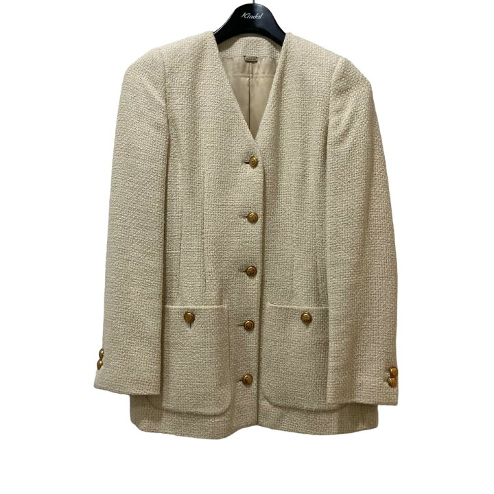 楽天市場】【中古】GUCCI ツイードノーカラージャケット 674332 