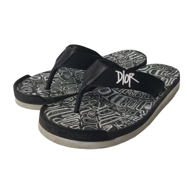 楽天市場】【中古】Dior×Shawn Stussyサンダル ブラック サイズ：43(28 