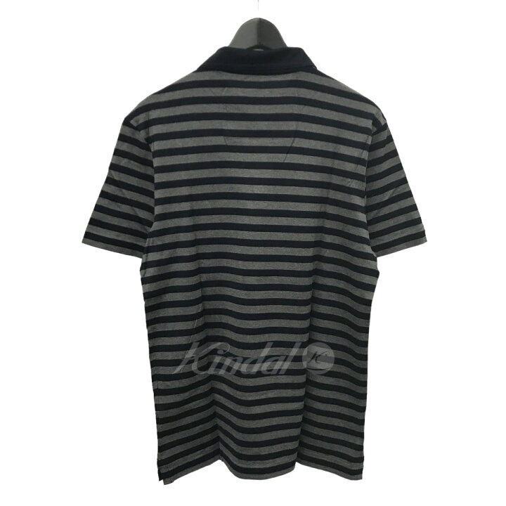 楽天市場】【中古】LOUIS VUITTON ボーダーポロシャツ グレー×ネイビー 