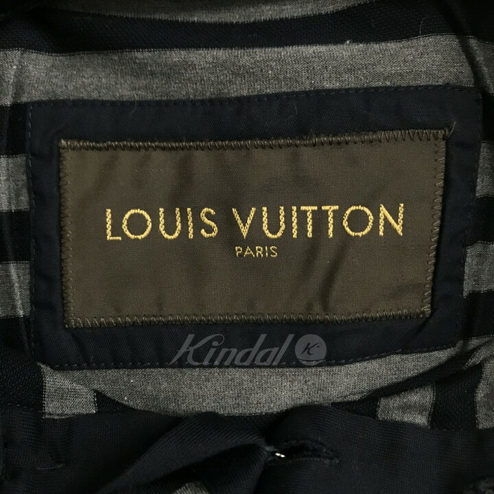 楽天市場】【中古】LOUIS VUITTON ボーダーポロシャツ グレー×ネイビー