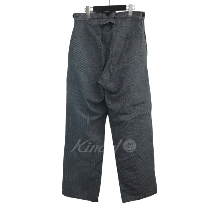 楽天市場】【中古】OUTILコットンヘンプストライプワークパンツ 