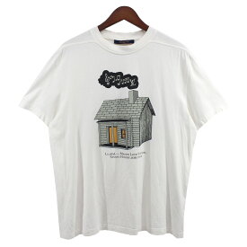 【中古】LOUIS VUITTON　23SS LV ハウス ロゴ プリント Tシャツ ホワイト サイズ：M 【170424】（ルイヴィトン）