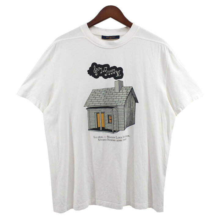 楽天市場】【中古】LOUIS VUITTON 23SS LV ハウス ロゴ プリント T 
