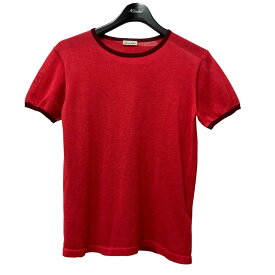 【中古】steven alan　RINGER HALF SLEEVE PULLOVER Tシャツ 8218-199-0202 レッド サイズ：F 【180424】（スティーヴンアラン）