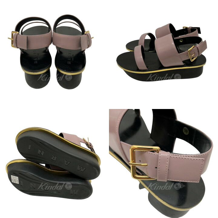 楽天市場】【中古】MARNI プラットフォームサンダル パープル サイズ  