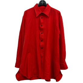 【中古】IRENISA　｢MIDDLE LENGTH SHIRT｣ ミドルレングスシャツ レッド サイズ：2 【180424】（イレニサ）