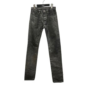 【中古】Dior Homme　エディ期 ラスターコーティング加工デニムパンツ ブラック サイズ：27 【180424】（ディオールオム）