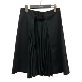 【中古】Maison Margiela　プリーツ切替スカート S51MA0214 ブラック サイズ：40 【180424】（メゾンマルジェラ）