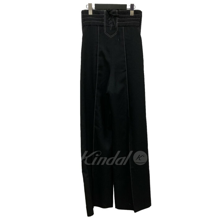 楽天市場】【中古】HYKE ｢WHITE STITCH HIGH WAIST MARINE PANTS 