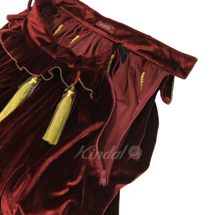 楽天市場】【中古】hazama幕開けのベルベットスカート レッド サイズ 