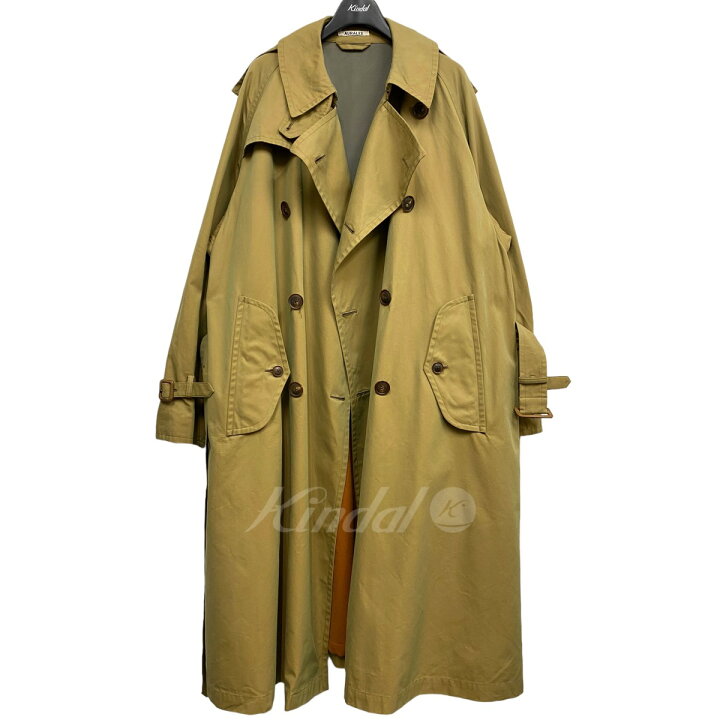 楽天市場】【中古】AURALEE FINX CHAMBRAY BIG TRENCH COATフィンクス 