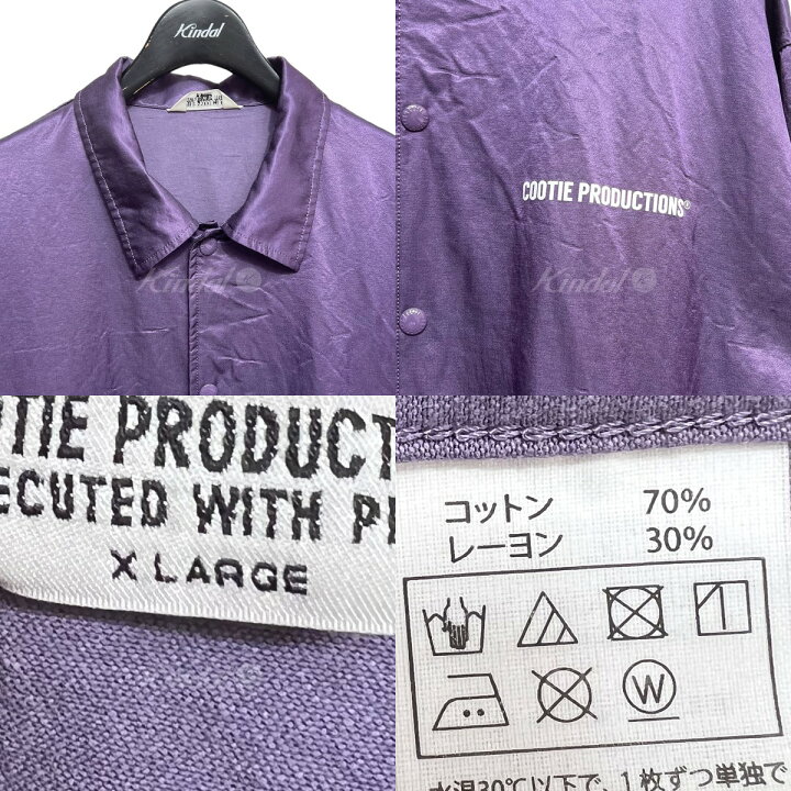 楽天市場】【中古】COOTIE PRODUCTIONS R／C Satin Coach Jacket ロゴ 
