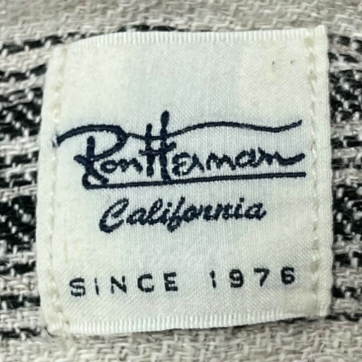 楽天市場】【中古】Ron Herman リネンシルクストライプオープンカラー 