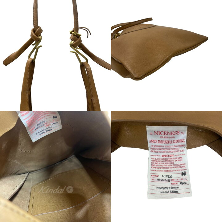 楽天市場】【中古】NICENESS 2024SS LOWE．G ゴートレザーNNショルダー 